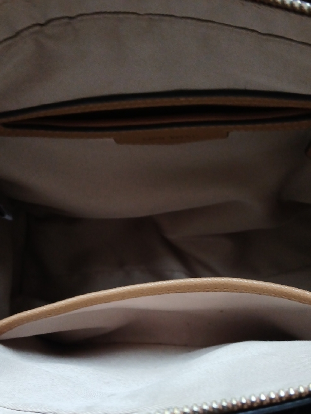 Nine West Cognac Structured Satchel Handbag - Picture 6 of 6